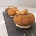 Foto de CHAMPIÑONES RELLENOS DE BACALAO Y LANGOSTINOS