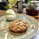 Foto de Streusel de Manzana con Helado