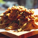 Foto de Nachos con carne de puerco