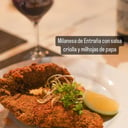 Foto de Milanesa de entraña con milhojas de papa