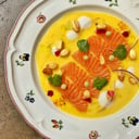 Foto de Tiradito de salmón en salsa de ají amarillo