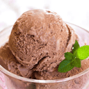 Foto de helado de chocolate