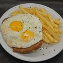 Foto de Milanesa Completa (Con Huevos Fritos y Papas Fritas)